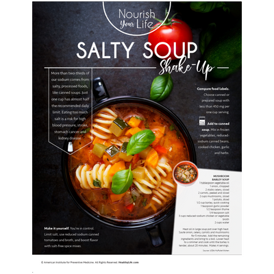 Nourish Your Life: Salty Soup Shake-up
