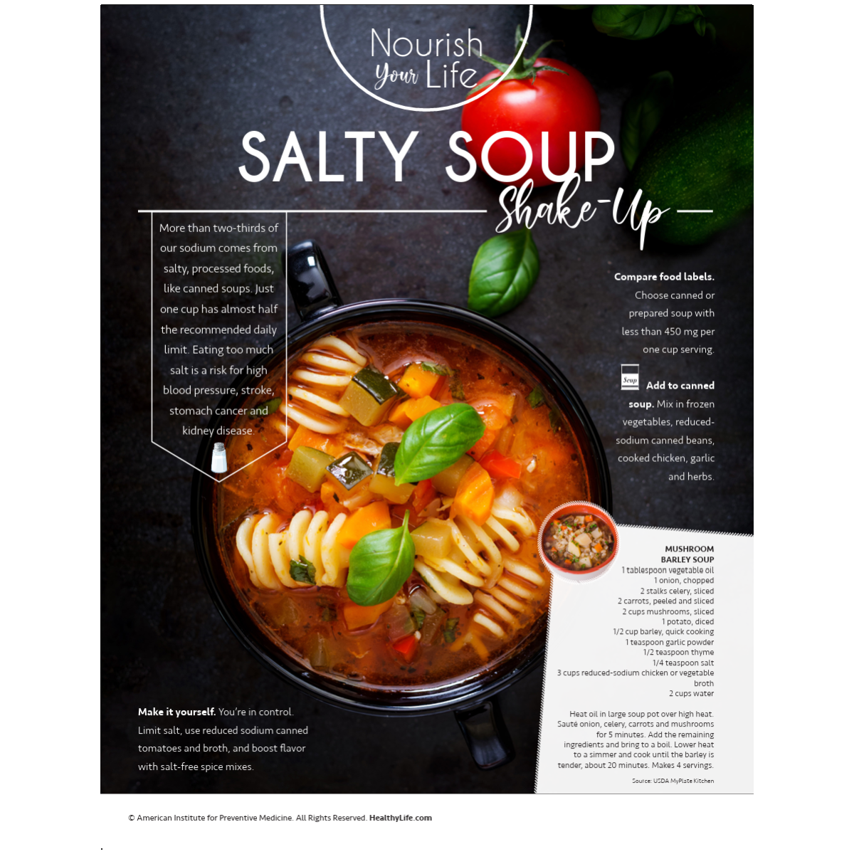 Nourish Your Life Set of 12 Handouts