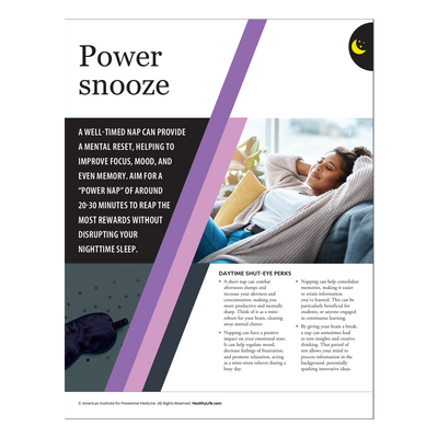 Whole Health: Power Snooze