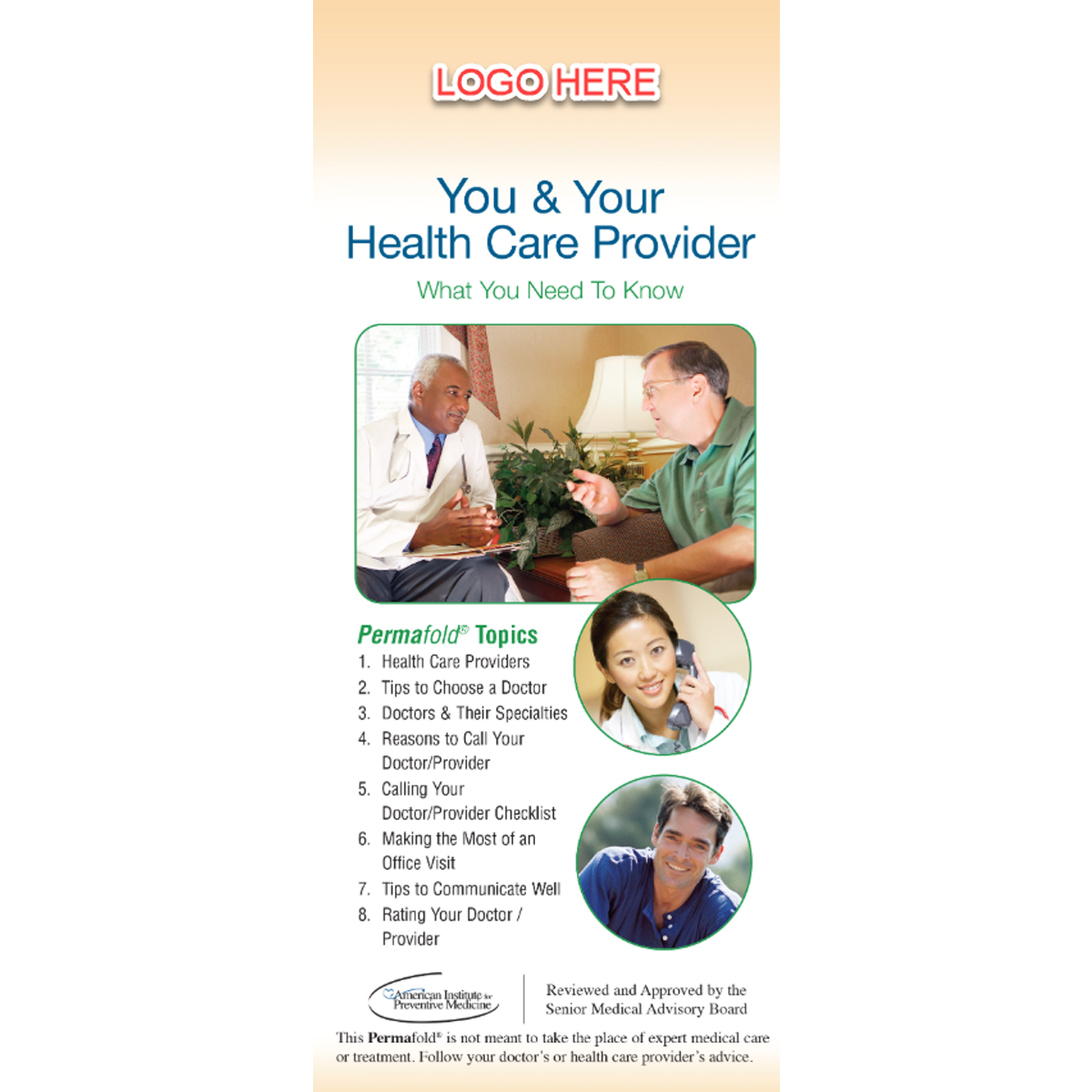 You and Your Health Care Provider Infofold®