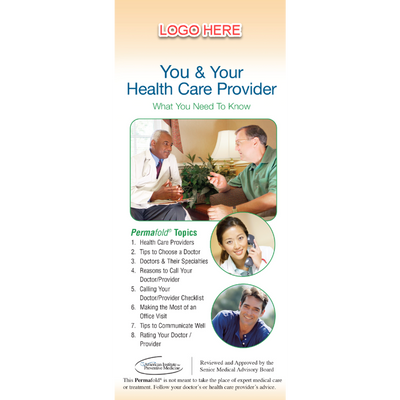 You and Your Health Care Provider Infofold®